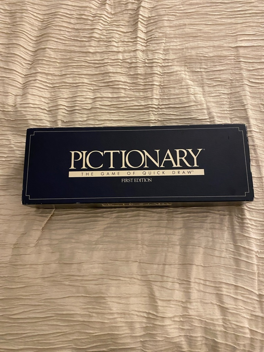 1985 Pictionary Board Game - Navy Blue Box